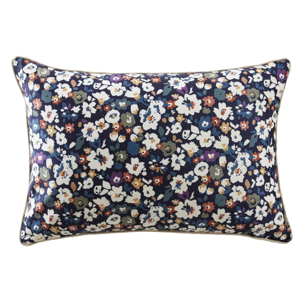 EMINZA Coussin rectangulaire velours (40 x 60 cm) Dolores Bleu Sale