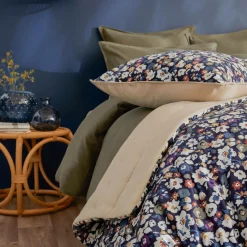 EMINZA Coussin rectangulaire velours (40 x 60 cm) Dolores Bleu Sale