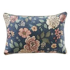 EMINZA Coussin rectangulaire velours (40 x 60 cm) Dolores Rose New