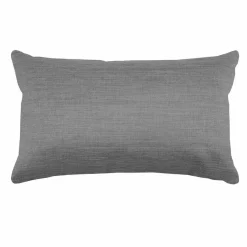 LOVELY CASA Coussin rectangulaire (30 x 50 cm) Béa Anthracite Gris foncé Clearance