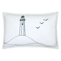 STOF Coussin Rectangulaire (40 x 60 cm) Bordemer Blanc Clearance