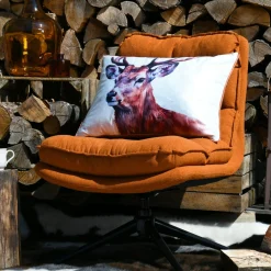 STOF Coussin Rectangulaire (40 x 60 cm) Faune Brun Marron Best