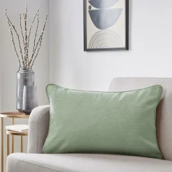 EMINZA Coussin Rectangulaire (40 x 60 cm) Minuit Vert kaki Hot