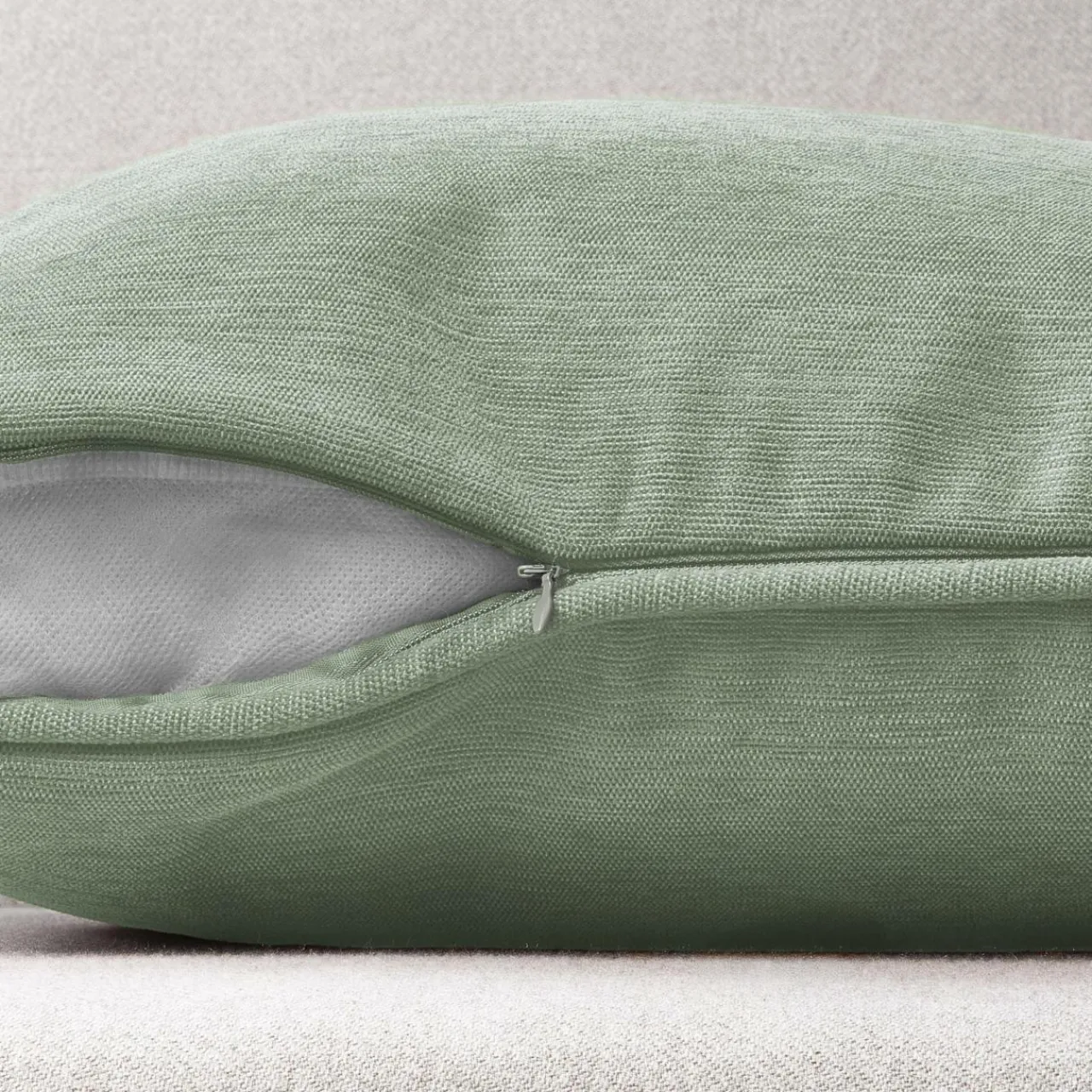 EMINZA Coussin Rectangulaire (40 x 60 cm) Minuit Vert kaki Hot