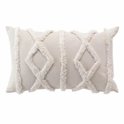 DOUCEUR D'INTERIEUR Coussin rectangulaire (30 x 50 cm) Safira Ecru Online