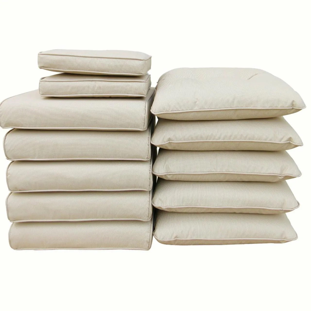 MOBELLIA Coussins de remplacement pour salon de jardin Tivoli - Beige New