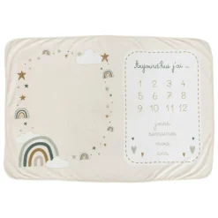 Atmosphera, cru017dateur d'intu017drieur Couverture étape bébé (120 x 80 cm) Arc en ciel Multicolore Best