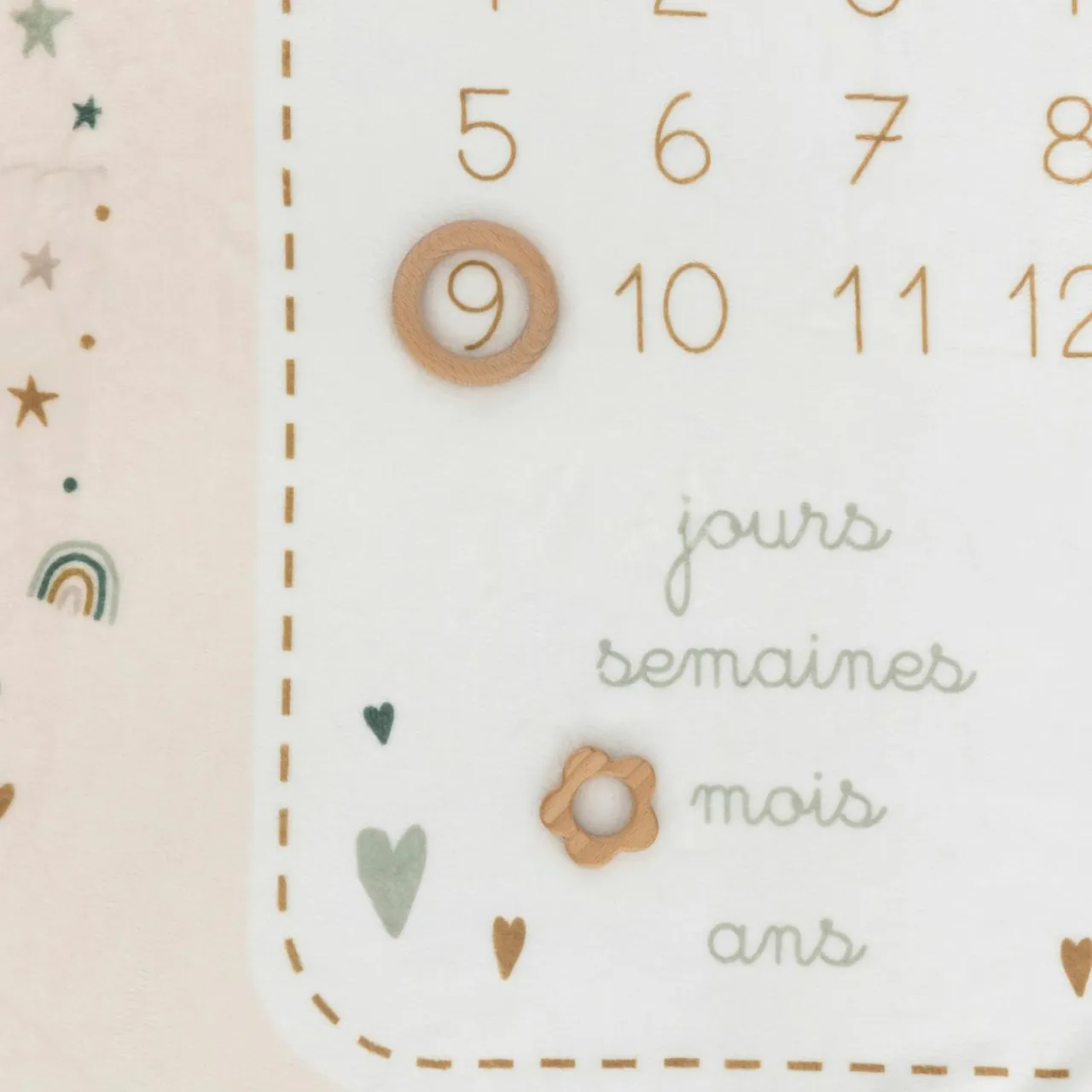 Atmosphera, cru017dateur d'intu017drieur Couverture étape bébé (120 x 80 cm) Arc en ciel Multicolore Best