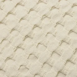 EMINZA Couvre-lit coton nid d'abeille (180 x 220 cm) Maya pampa Beige Hot
