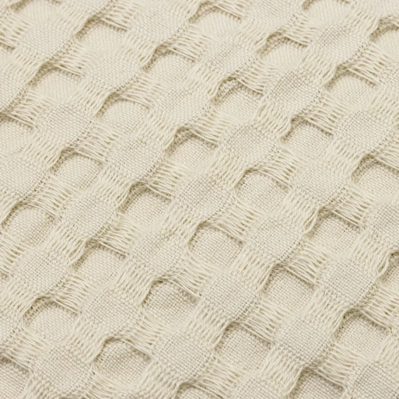 EMINZA Couvre-lit coton nid d'abeille (220 x 250 cm) Maya pampa Beige Best