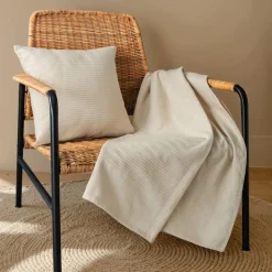 EMINZA Couvre-lit coton tissé (180 x 220 cm) Léa pampa Beige Best