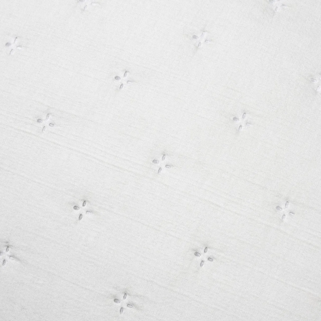 STOF Couvre-lit matelassé avec deux taies d'oreiller (260 x 240 cm) Cléo Ecru Discount