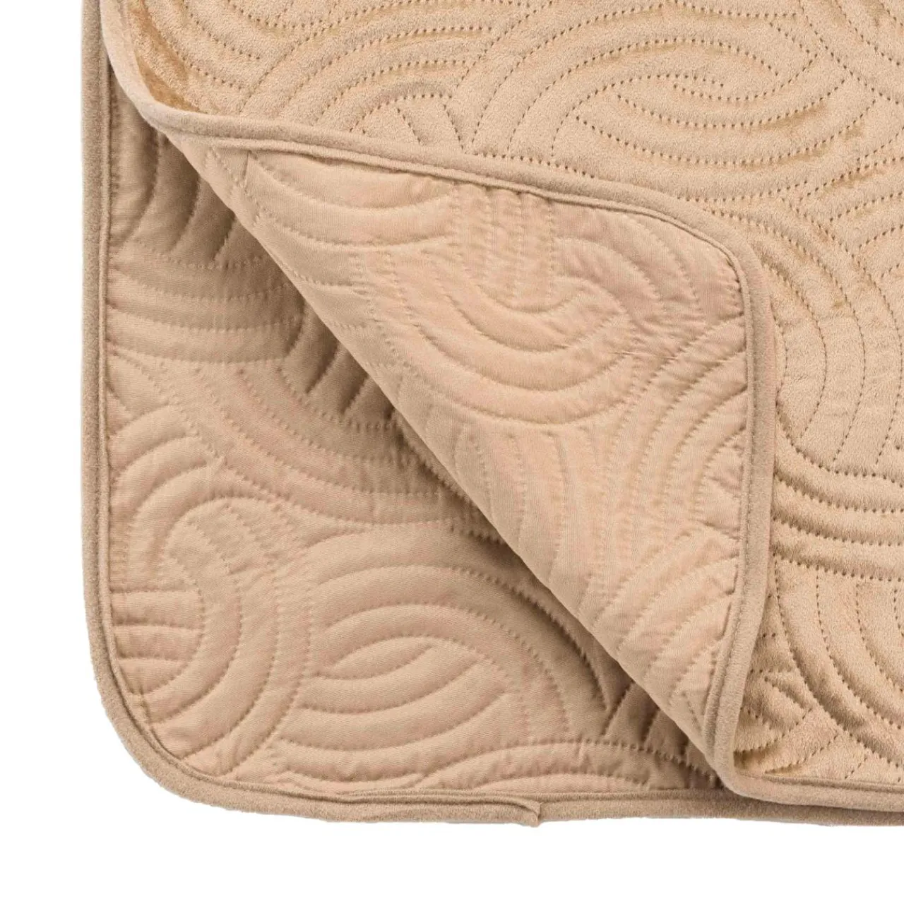 douceur d'intu017drieur Couvre-lit matelassé et deux taies d'oreiller (240 x 260 cm) Solange Beige Best