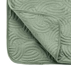 douceur d'intu017drieur Couvre-lit matelassé et deux taies d'oreiller (240 x 260 cm) Solange cédre Vert New