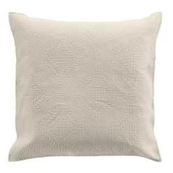 douceur d'intu017drieur Couvre-lit matelassé et deux taies d'oreiller (240 x 260 cm) Romane Beige Ecru New