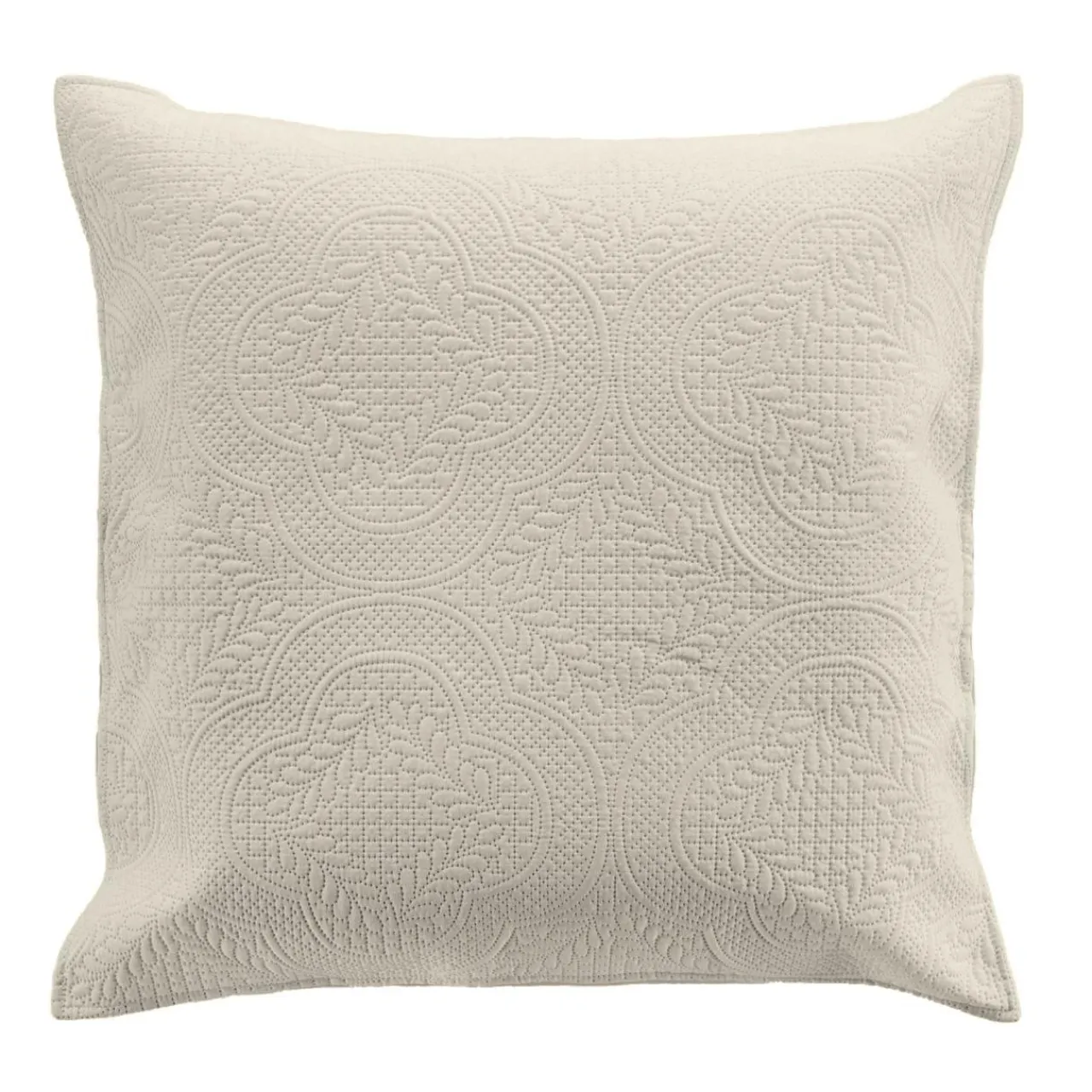 douceur d'intu017drieur Couvre-lit matelassé et deux taies d'oreiller (240 x 260 cm) Romane Beige Ecru New