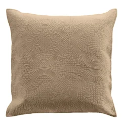douceur d'intu017drieur Couvre-lit matelassé et deux taies d'oreiller (240 x 260 cm) Romane Beige Discount