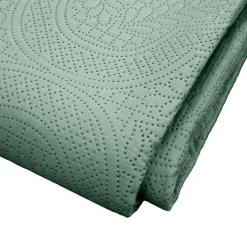 douceur d'intu017drieur Couvre-lit matelassé et deux taies d'oreiller (220 x 240 cm) Romane cédre Vert Hot