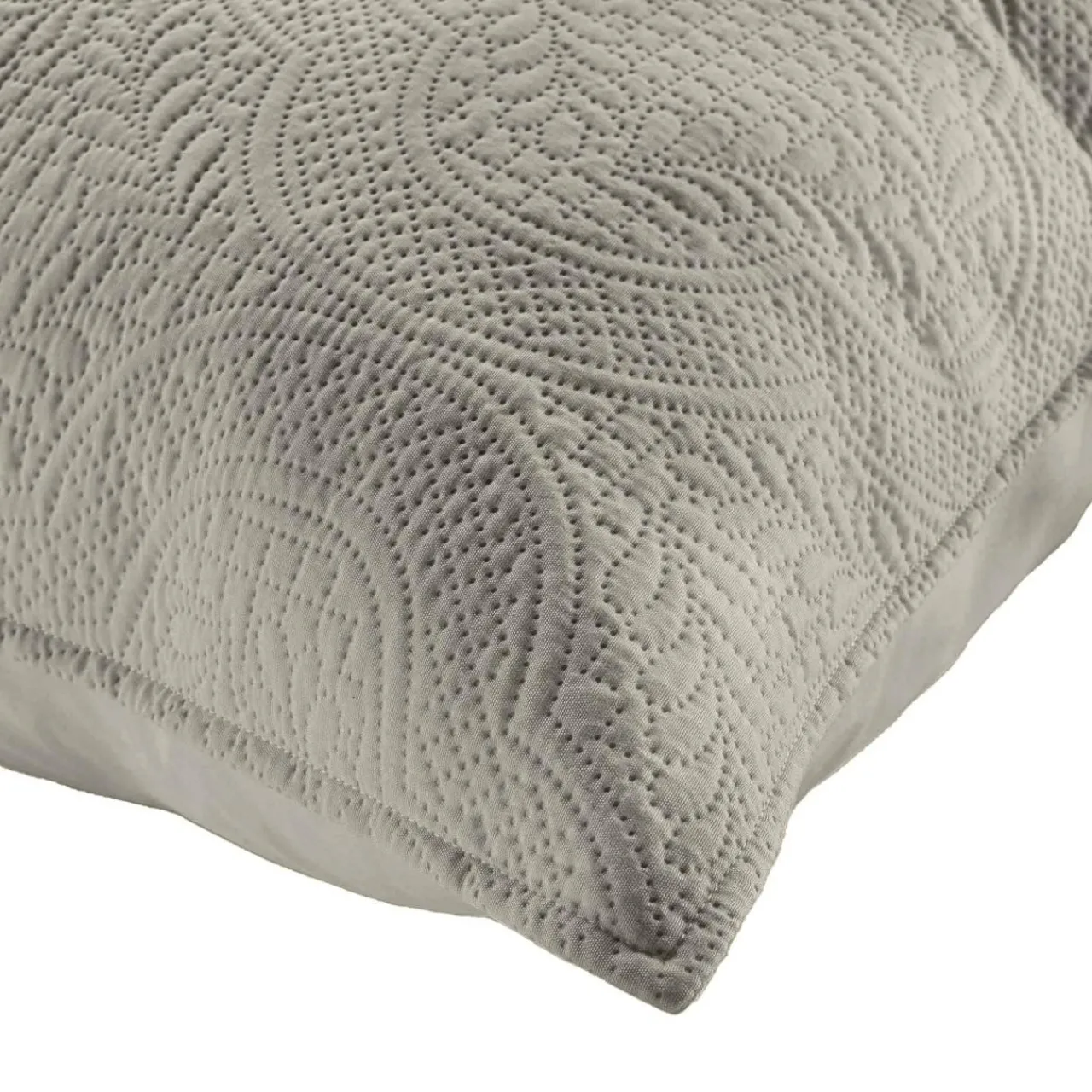 douceur d'intu017drieur Couvre-lit matelassé et deux taies d'oreiller (240 x 260 cm) Romane Gris New