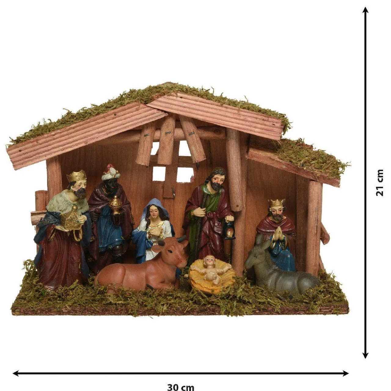 KAEMINGK Crèche de Noël complète (H21 cm) Saint-Daniel New