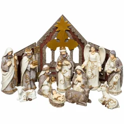 Feeric Lights & Christmas Crèche de Noël complète (H25 cm) Sainte-Nathalie Best