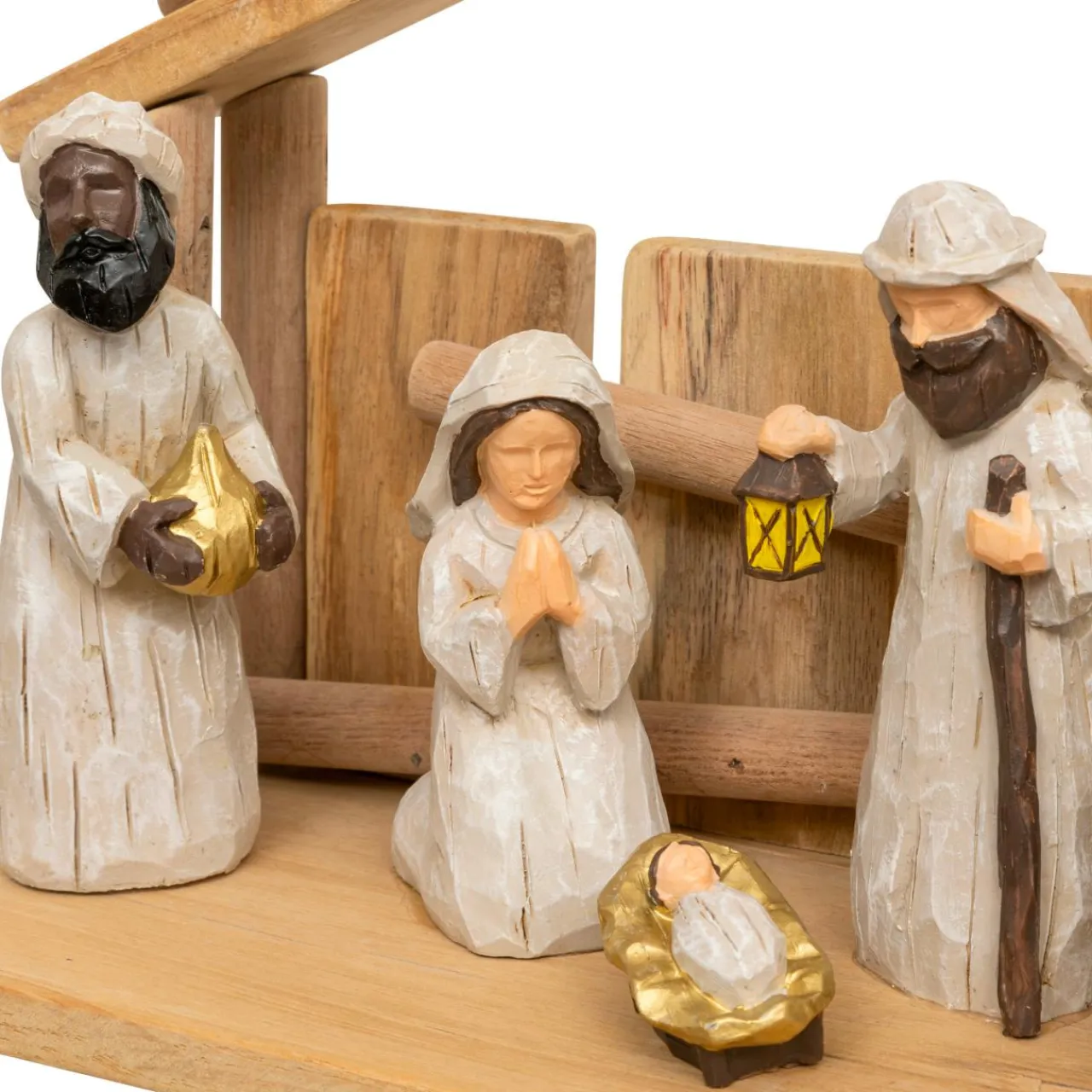 JJA Crèche de Noël complète (H30 cm) Sainte-Carmen Naturel Online