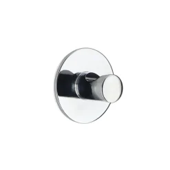 TENDANCE Crochet adhésif 3M (D4 cm) Zinc Chrome Argent