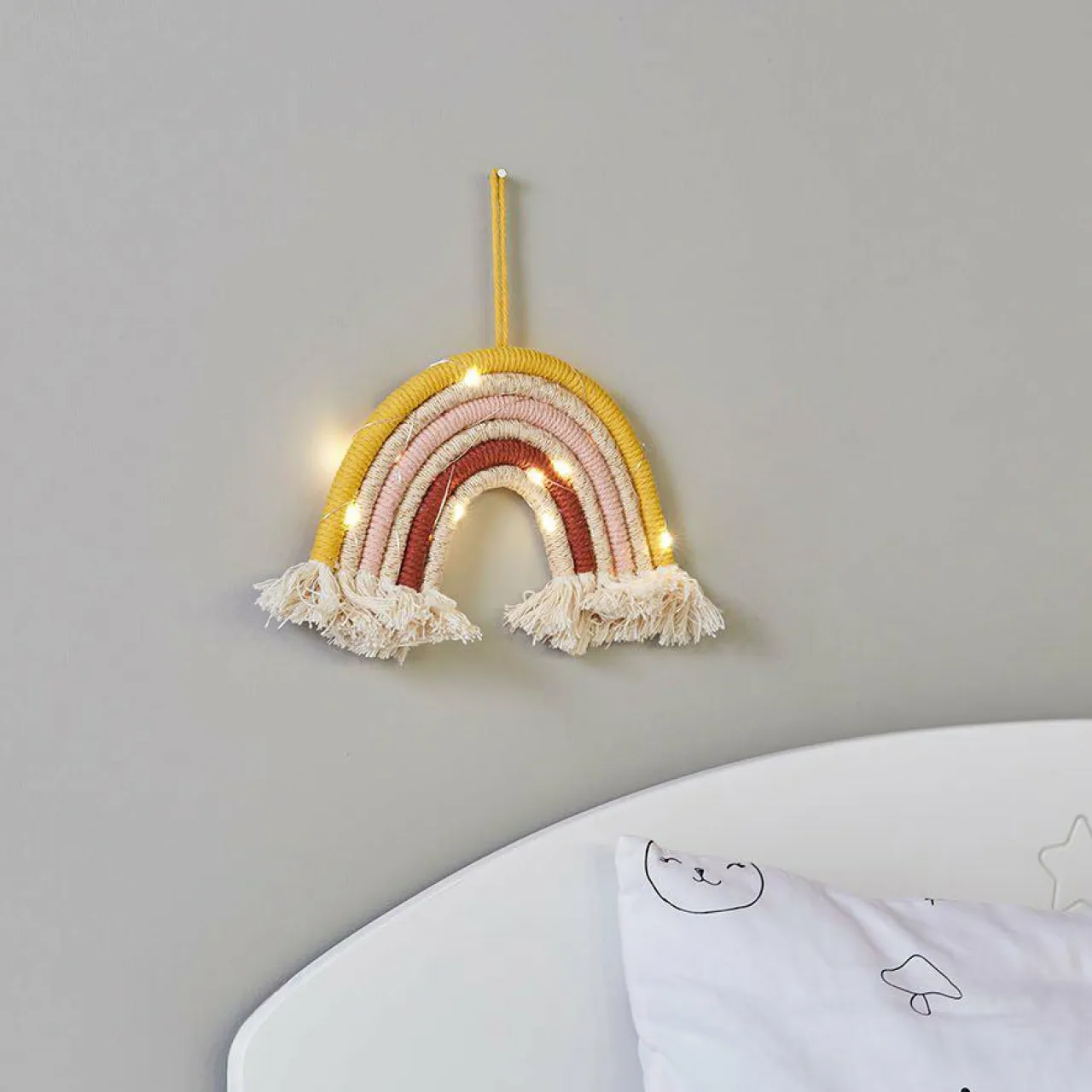 OSTARIA Déco murale lumineuse enfant (28,5 x 20 cm) Arc en ciel Multicolore New