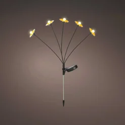 KAEMINGK Décoration lumineuse Solaire à piquer au sol (H60 cm) Marguerites et blanc chaud Jaune Outlet