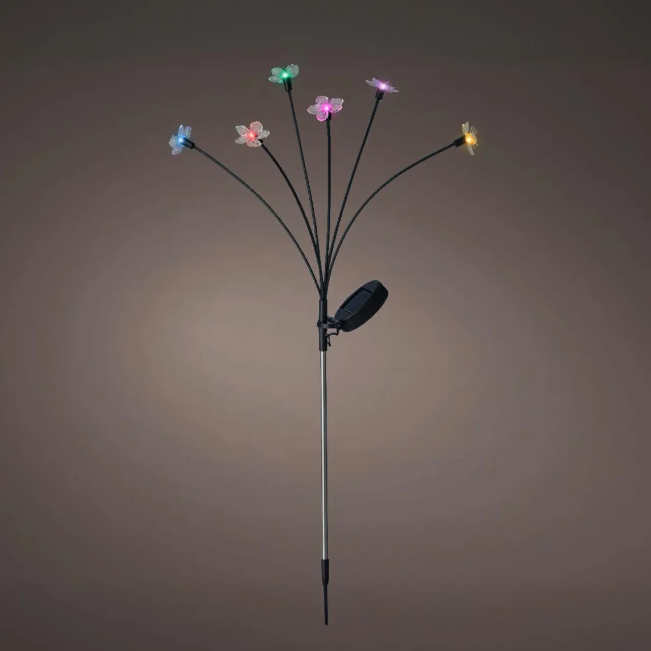 KAEMINGK Décoration lumineuse Solaire à piquer au sol (H70 cm) Flowers Multicolore Best