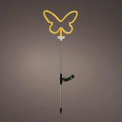 KAEMINGK Décoration lumineuse Solaire à piquer au sol (H85 cm) Papillon néon Jaune Online
