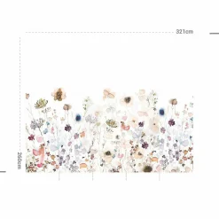 MOTIF Décoration murale adhésive (321 x 260 cm) Aleli Multicolore Hot