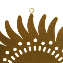 OSTARIA Décation murale en métal (D18 cm) Soleil Or Clearance