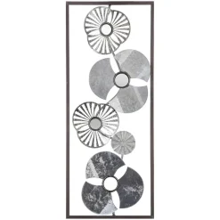 ATMOSPHERA Décoration murale en métal (H61 cm) Flora Argent Online