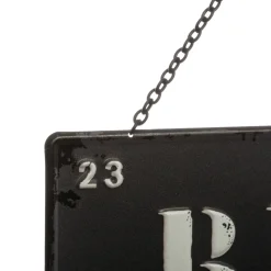 ATMOSPHERA Décoration murale en métal (H34 cm) Message Loft Noir Sale