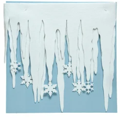 KAEMINGK Décor de Noël pour fenêtre (L200 cm) Stalactites Blanc New