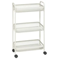 5 Five Simply Smart Desserte à roulettes 3 niveaux en métal (H75 cm) Mayaj Beige Best
