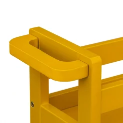 ATMOSPHERA Desserte à roulettes 3 niveaux (40 x 15 x 75 cm) Colorama Jaune moutarde Discount