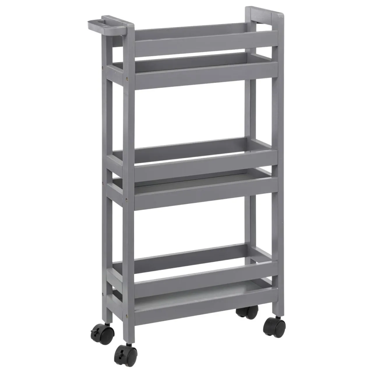 ATMOSPHERA Desserte à roulettes 3 niveaux (40 x 15 x 75 cm) Colorama e Gris Discount