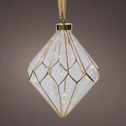 KAEMINGK Diamant lumineux à piles 15 LED (H20 cm) Vintage /blanc chaud Or Online