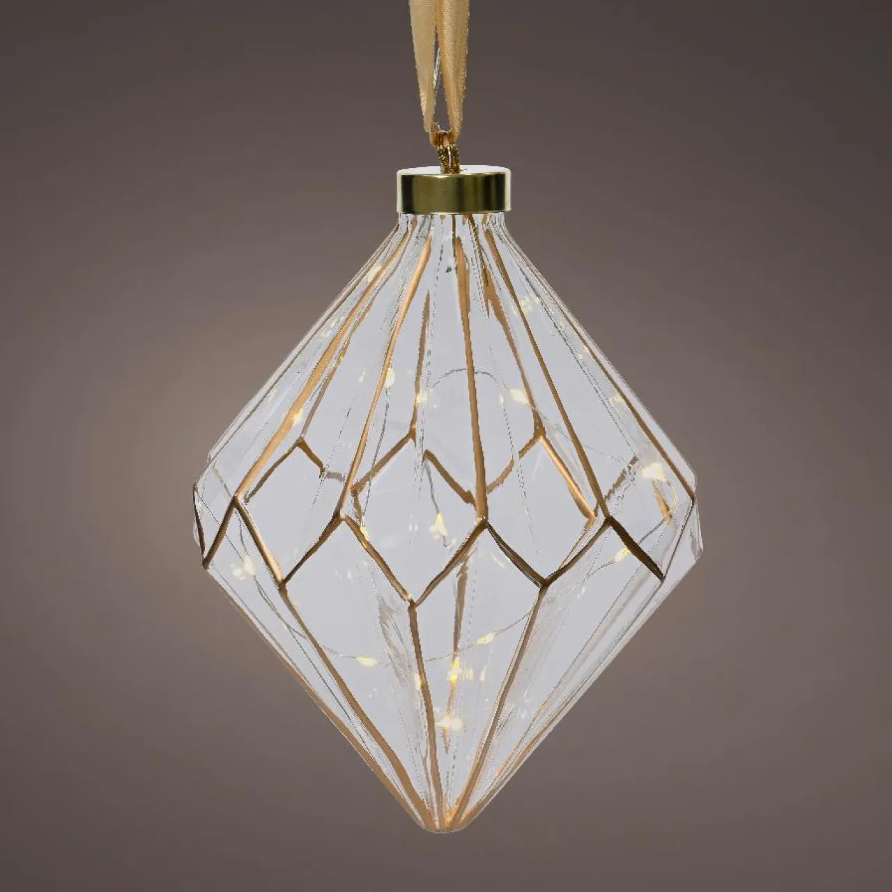 KAEMINGK Diamant lumineux à piles 15 LED (H20 cm) Vintage /blanc chaud Or Online