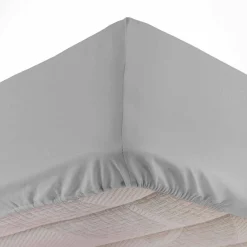 DOUCEUR D'INTERIEUR Drap housse coton lavé (140 x 190 cm) Linette Gris Sale