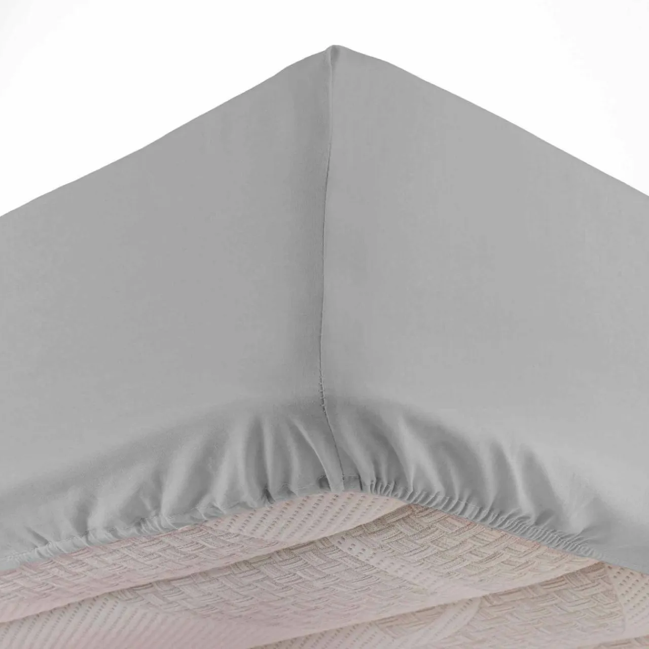 DOUCEUR D'INTERIEUR Drap housse coton lavé (140 x 190 cm) Linette Gris Sale