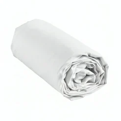 douceur d'intu017drieur Drap housse coton lavé (140 x 190 cm) Linella Blanc Hot