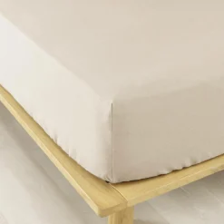 EMINZA Drap housse flanelle de coton (90 x 190 cm) Nina Beige Best