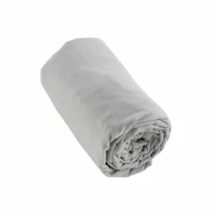 EMINZA Drap housse flanelle de coton (140 x 190 cm) Nina Gris clair New
