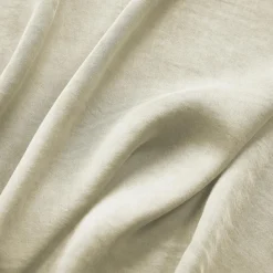 EMINZA Drap housse lyocell Tencel™ lavé (140 x 190 cm) Olivia pampa Beige Outlet