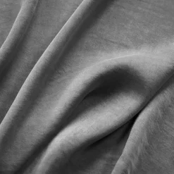 EMINZA Drap housse lyocell Tencel™ lavé (140 x 190 cm) Olivia granit Gris New
