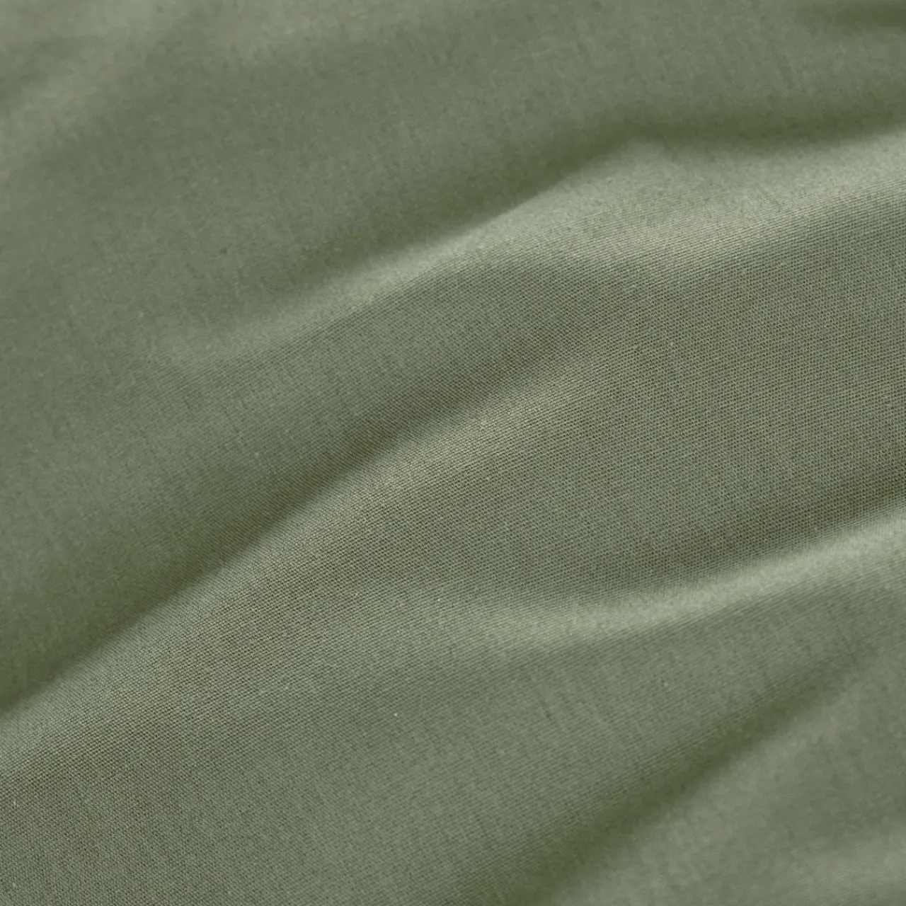EMINZA Drap housse percale de coton (180 x 200 cm) Cali Vert romarin Hot