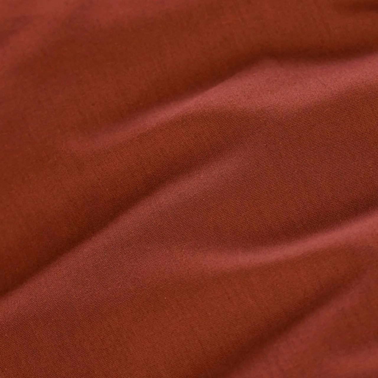 EMINZA Drap housse percale de coton (200 x 200 cm) Cali Terracotta Best